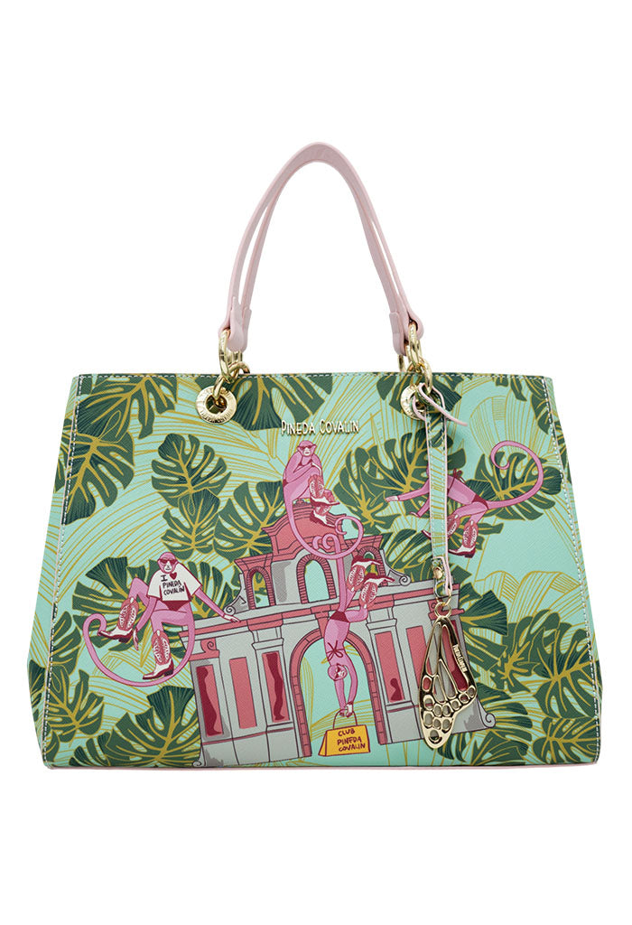 Bolsa Kaxan Saffiano Monos Guardianes De La Selva