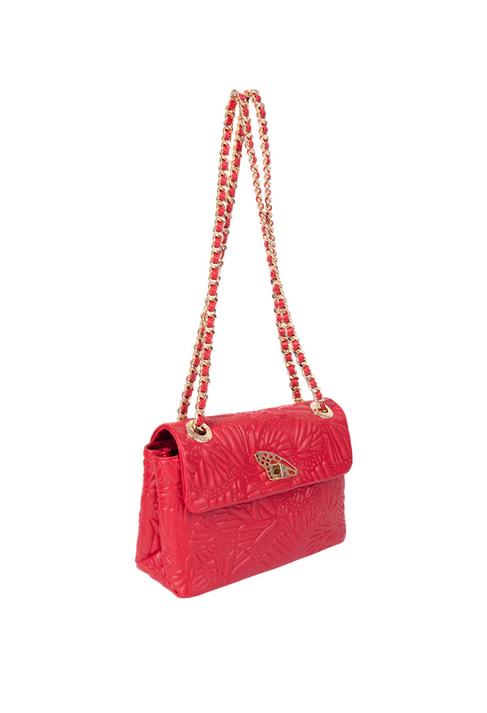 Bolsa Tusbel Piel Mini Grabado Mariposa