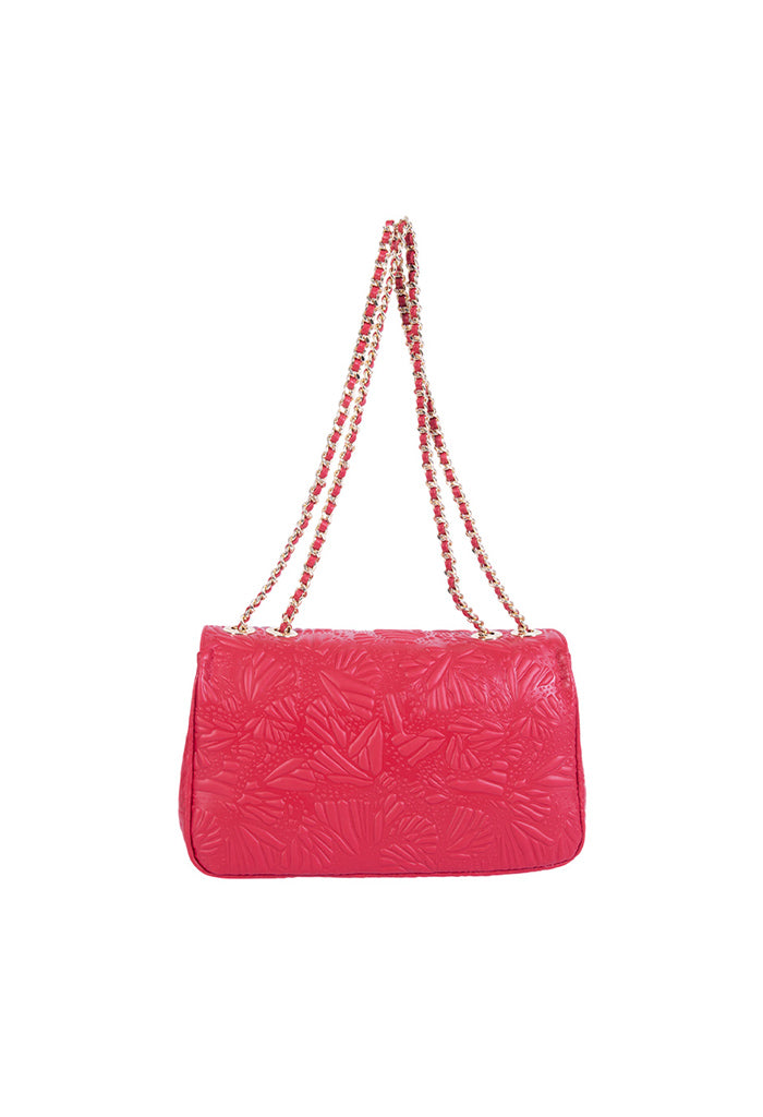 Bolsa Tusbel Piel Grabado Mariposa