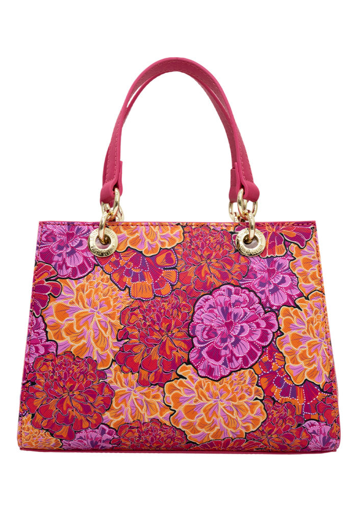 Mini Satchel Kaxan Saffiano Cempasúchil Ofrenda