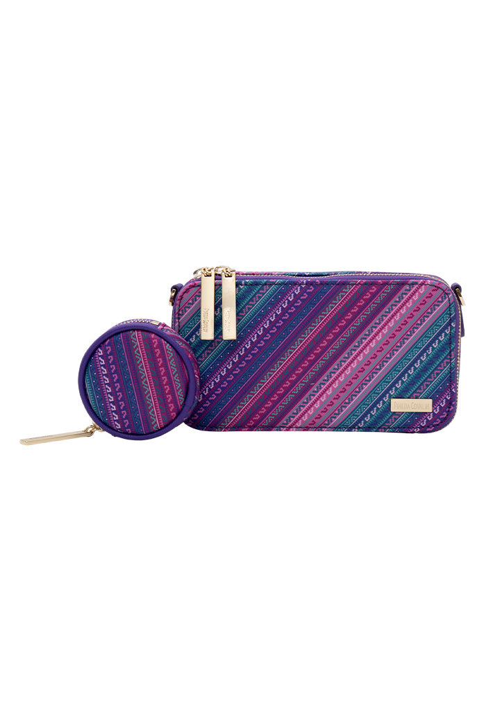 Bolsa Crossbody Utsil Saffiano Grecas Prehispánicas