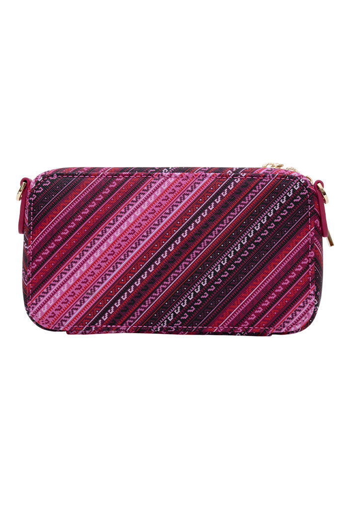 Bolsa Crossbody Utsil Saffiano Grecas Prehispánicas