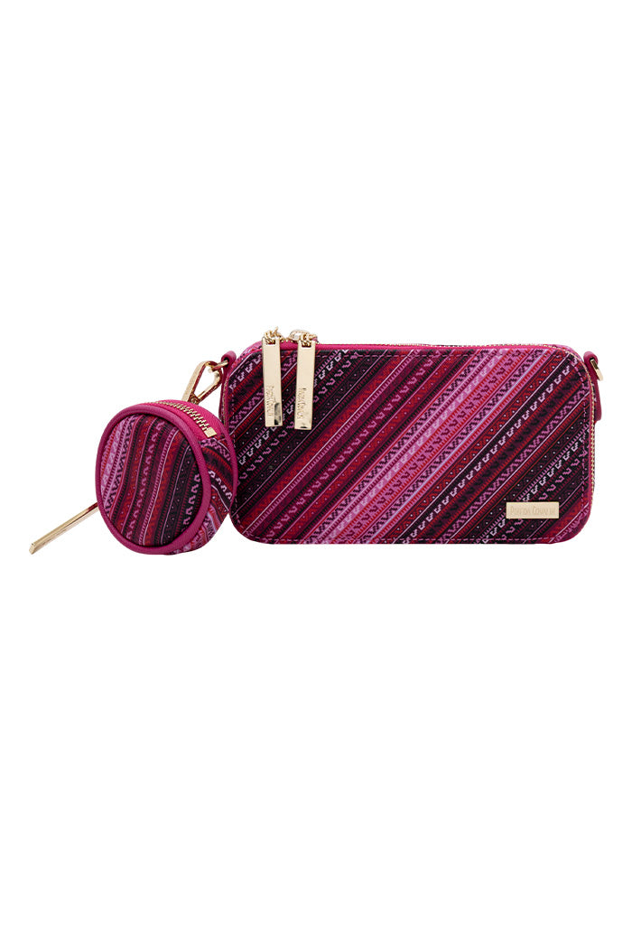 Bolsa Crossbody Utsil Saffiano Grecas Prehispánicas