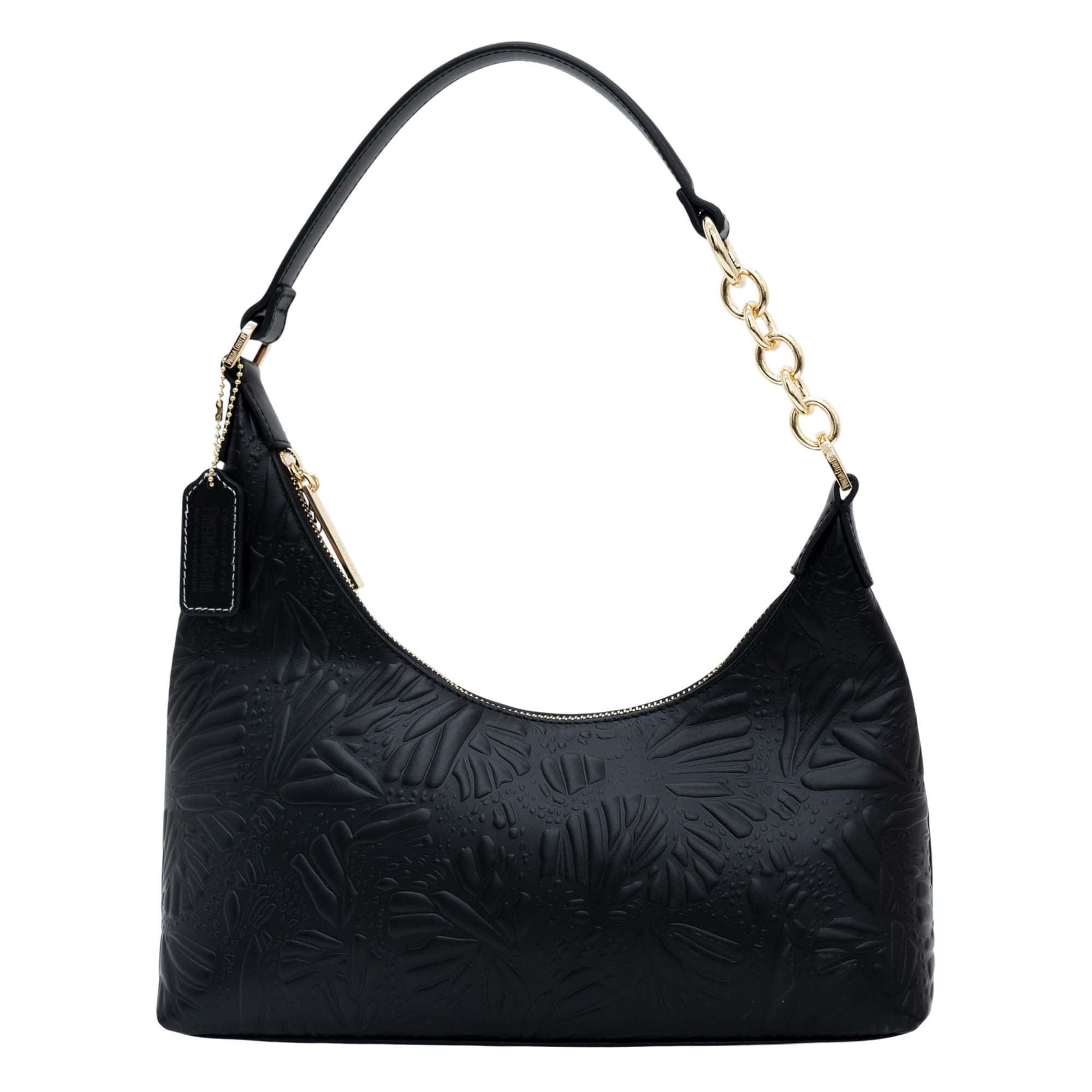 Bolsa Hobo Sáasil Piel Grabado Mariposa