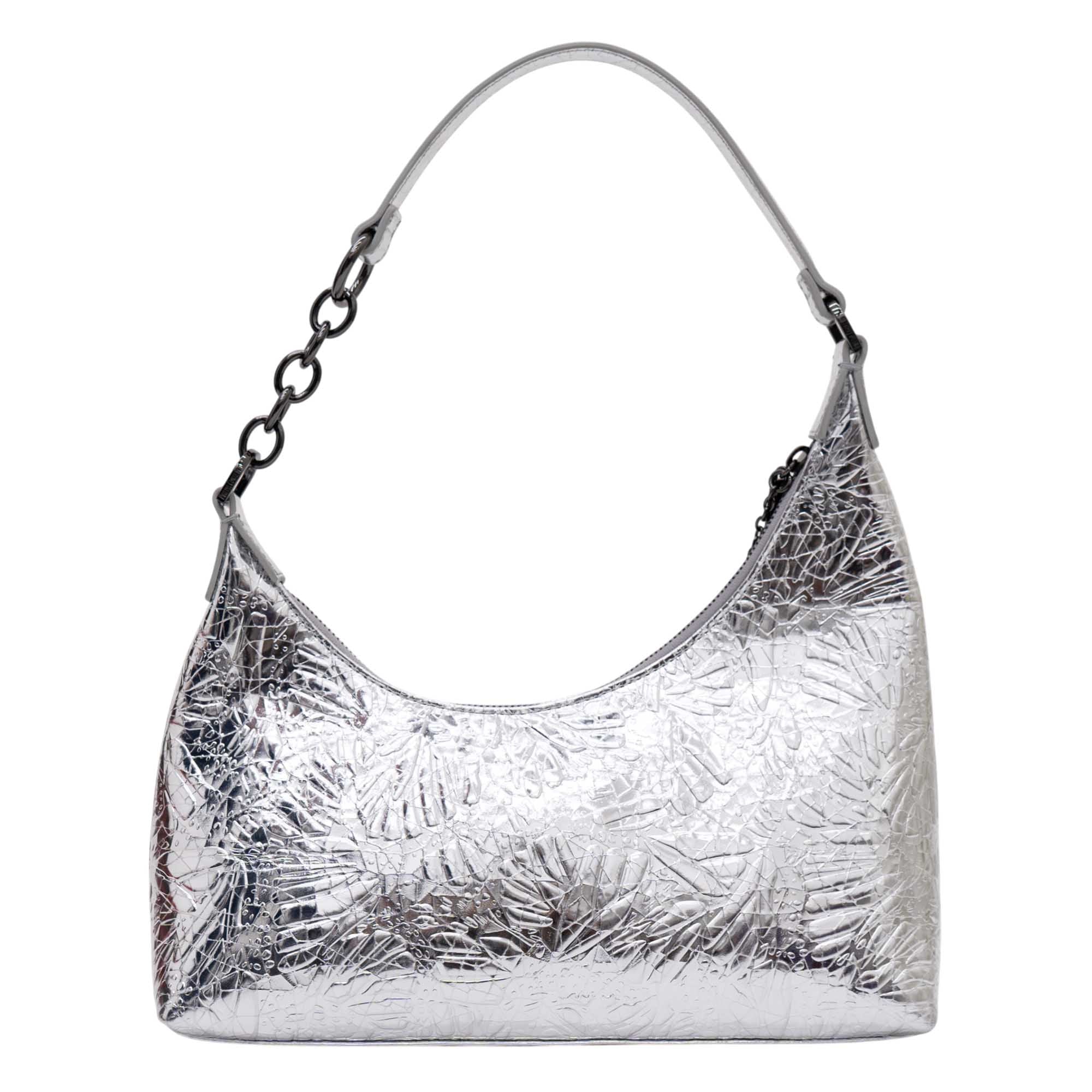 Bolsa Hobo Sáasil Piel Grabado  Mariposa