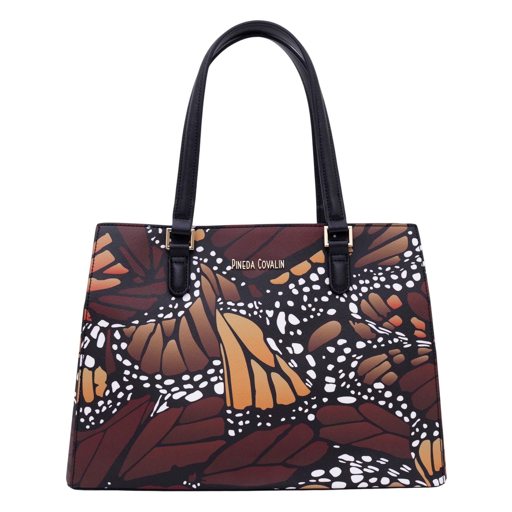 Bolsa Satchel Kan Ek’ Saffiano Mariposa Macro
