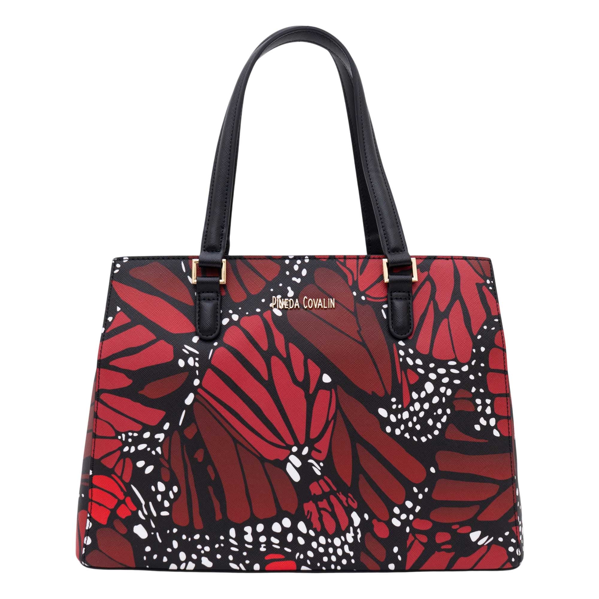 Bolsa Satchel Kan Ek’ Saffiano Mariposa Macro
