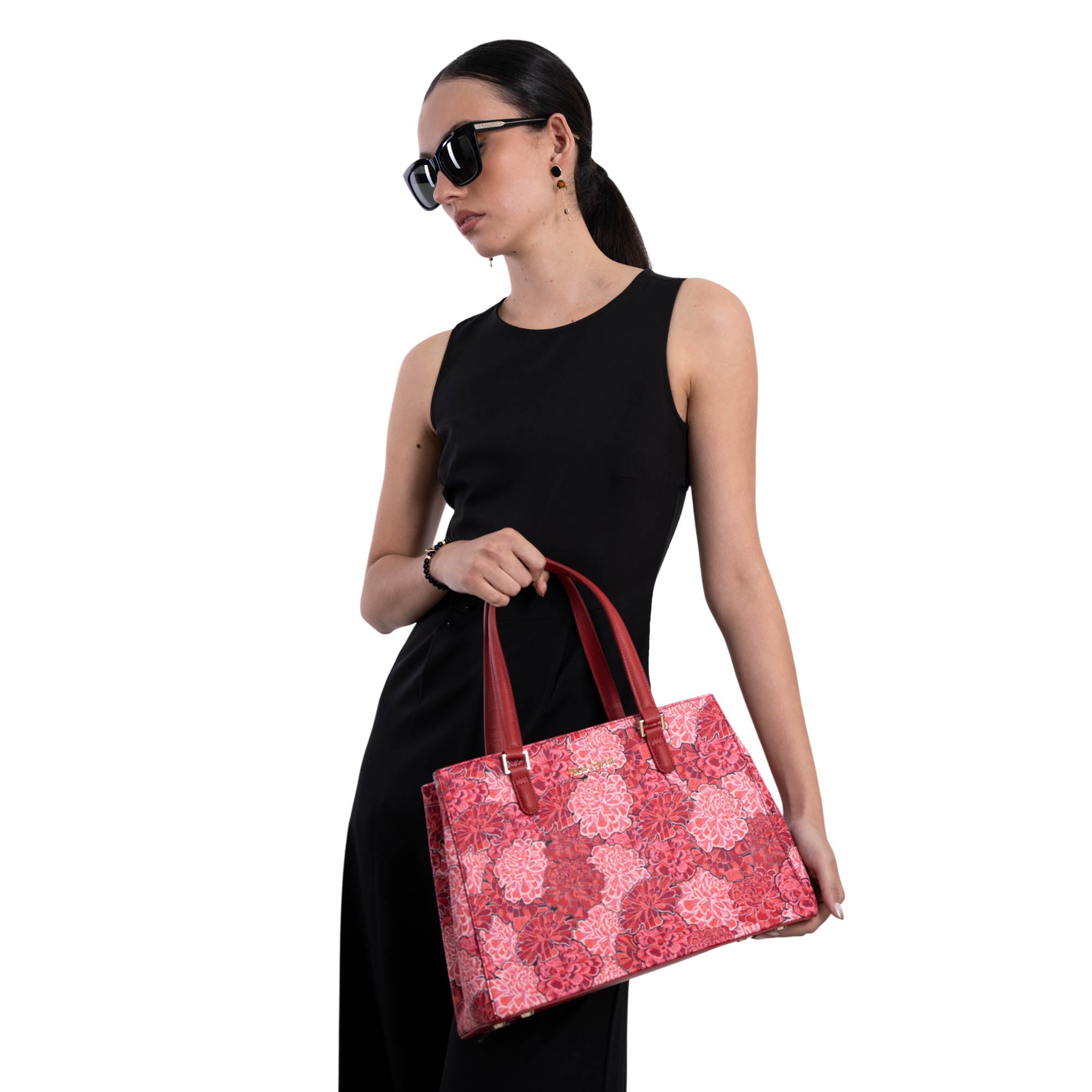 Bolsa Satchel Kan Ek’ Saffiano Cempasúchil Ofrenda