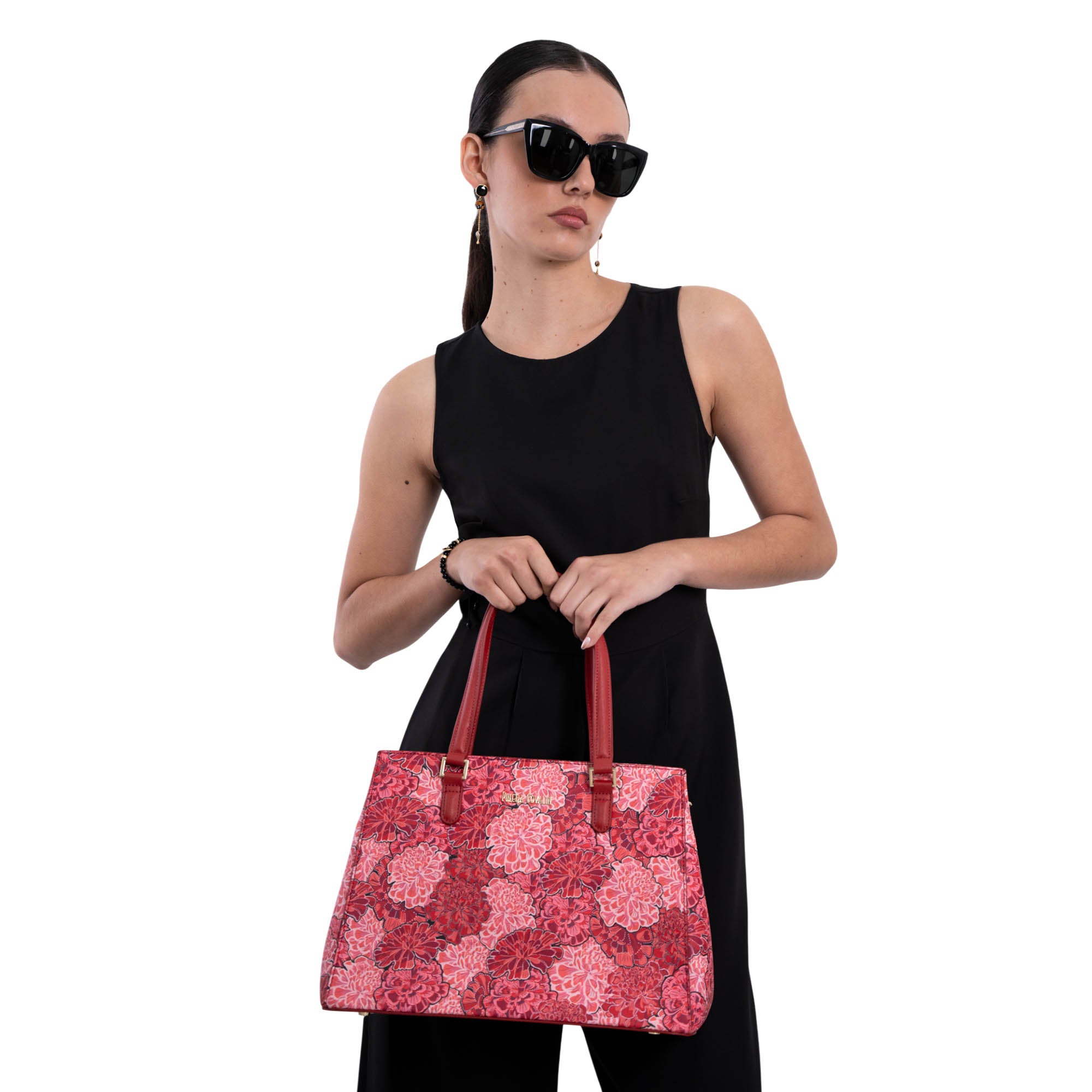 Bolsa Satchel Kan Ek’ Saffiano Cempasúchil Ofrenda