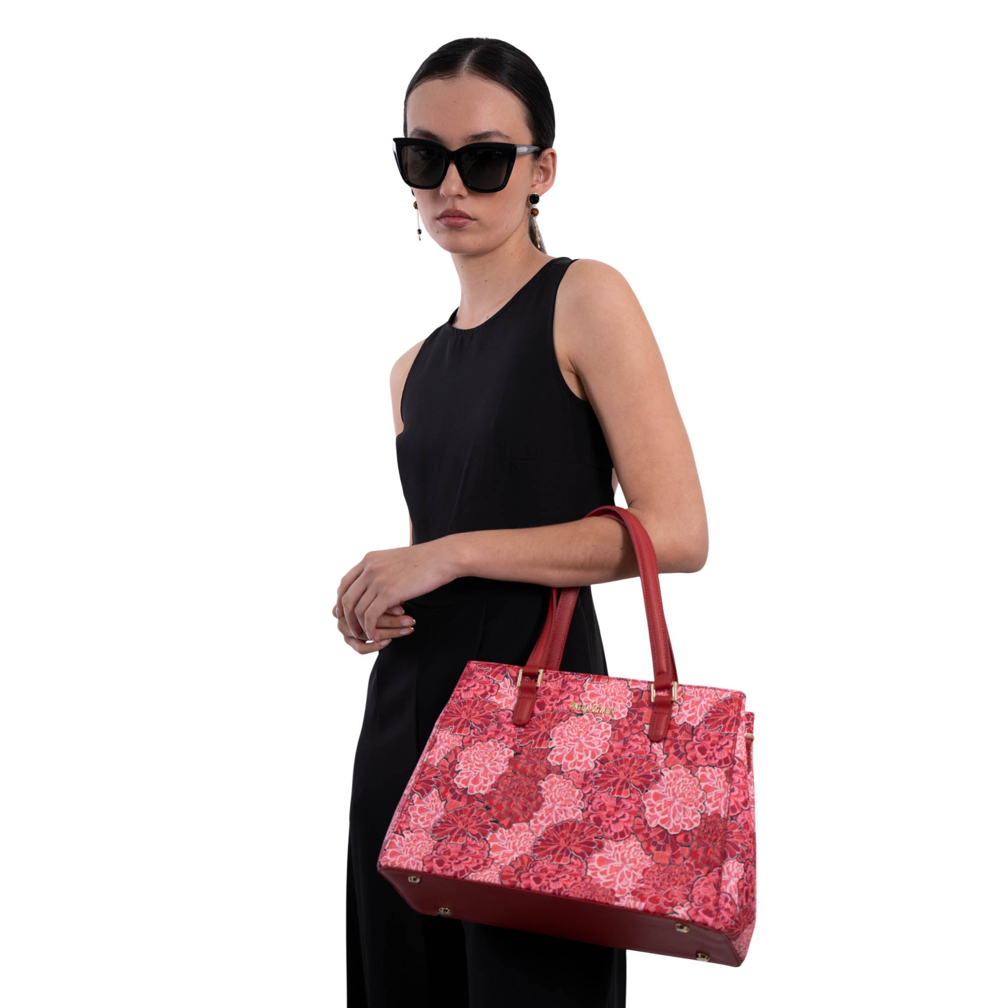 Bolsa Satchel Kan Ek’ Saffiano Cempasúchil Ofrenda