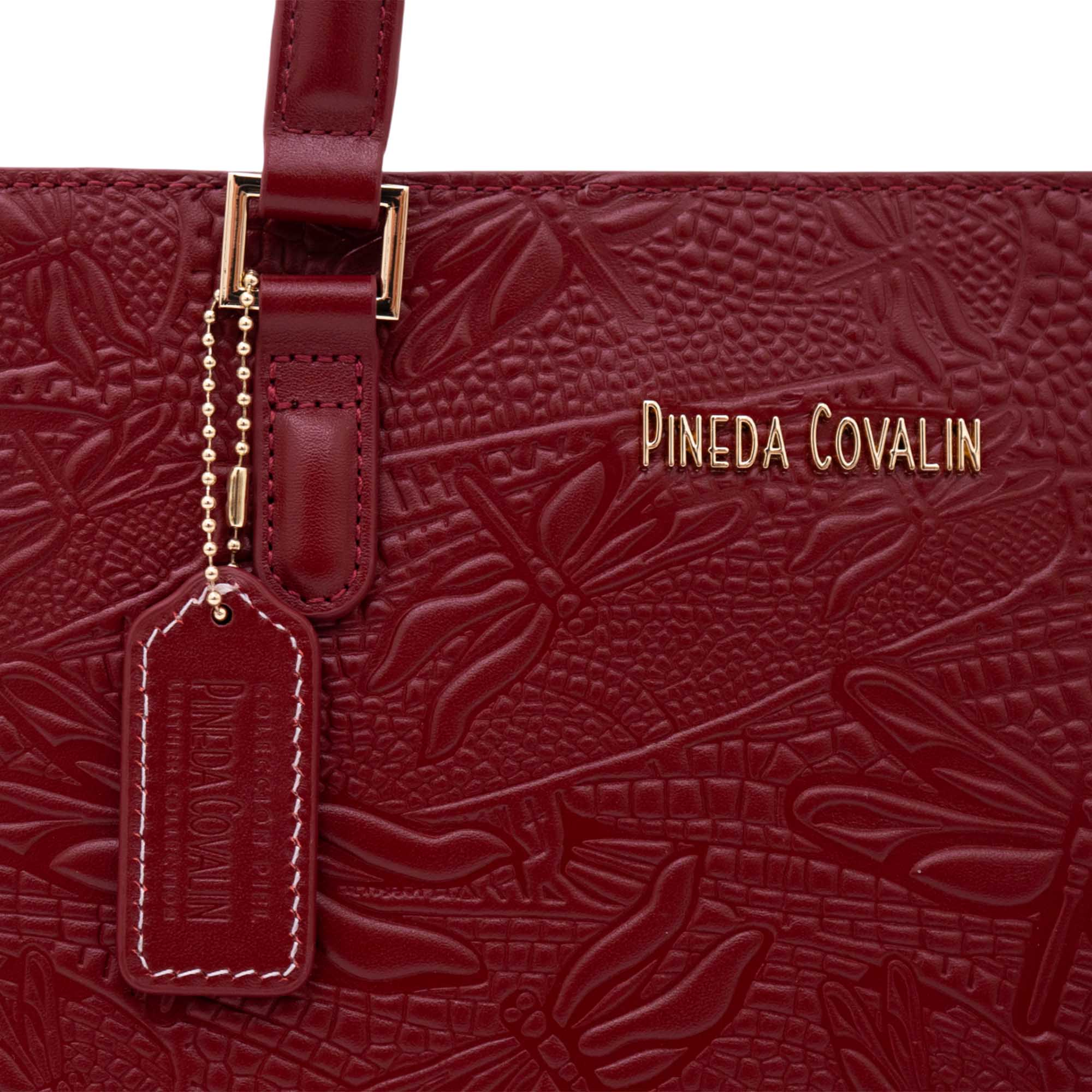 Bolsa Satchel Kan Ek’ Piel Grabado Libelula