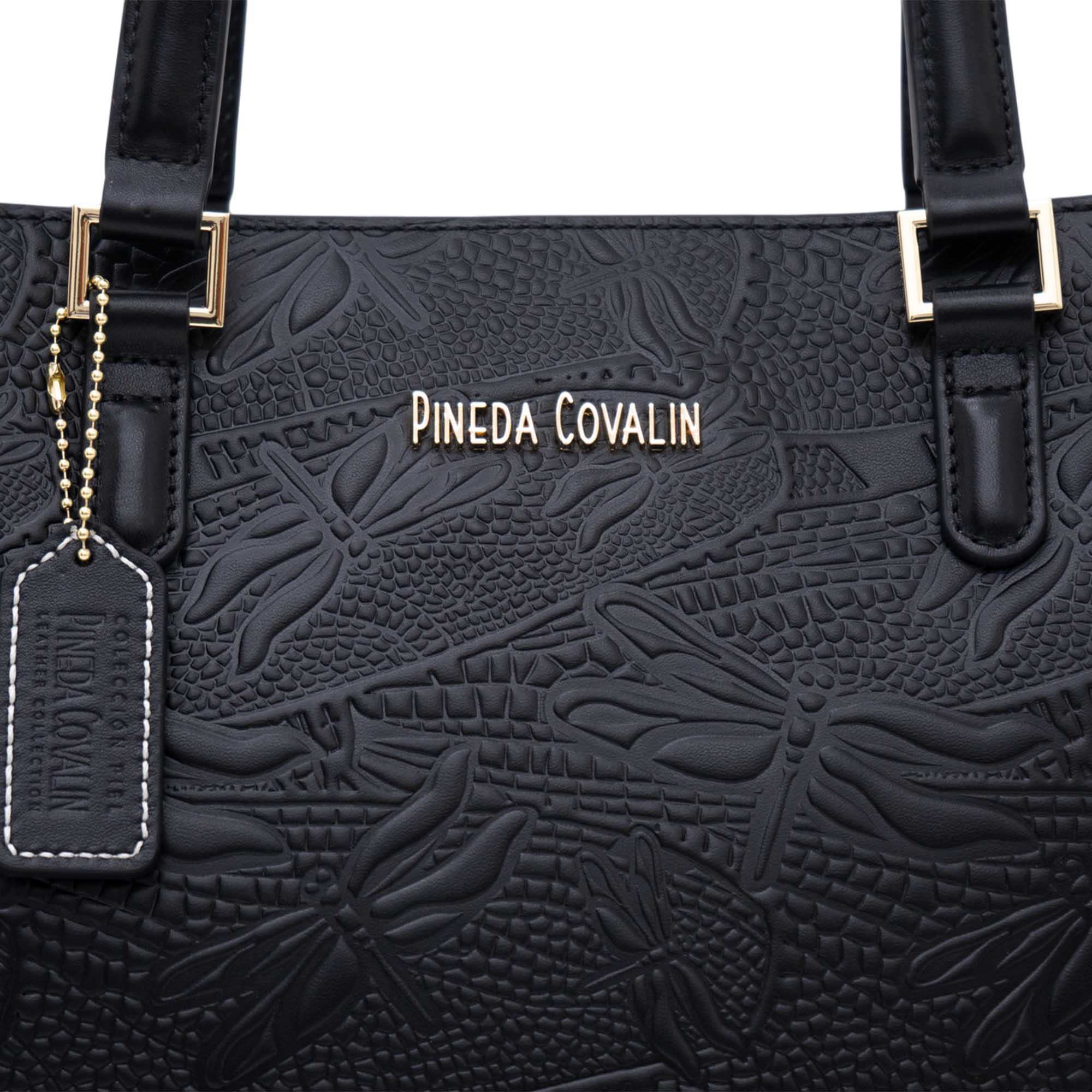 Bolsa Satchel Kan Ek’ Piel Grabado Libelula