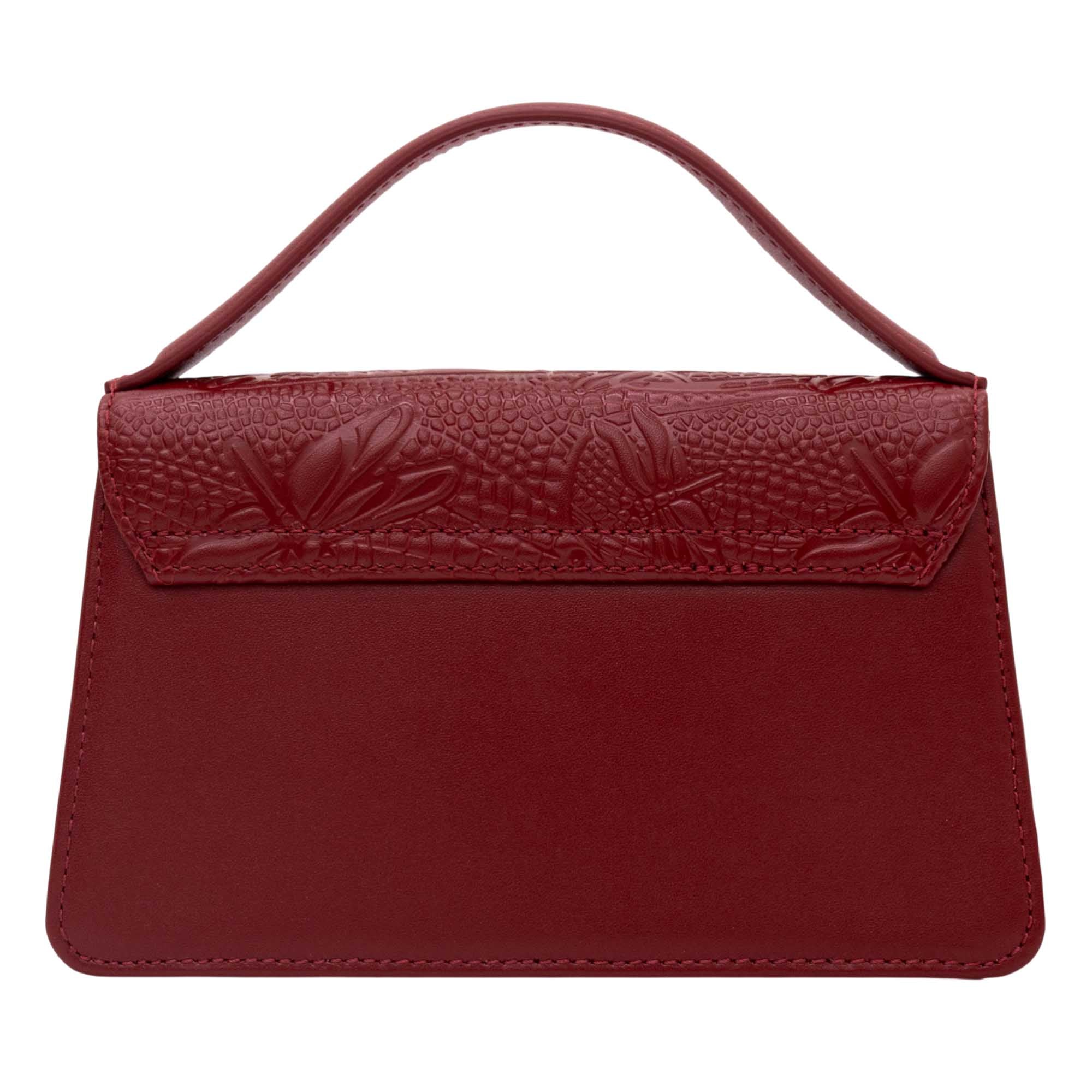 Mini Crossbody Sihul Piel Grabado Libelula
