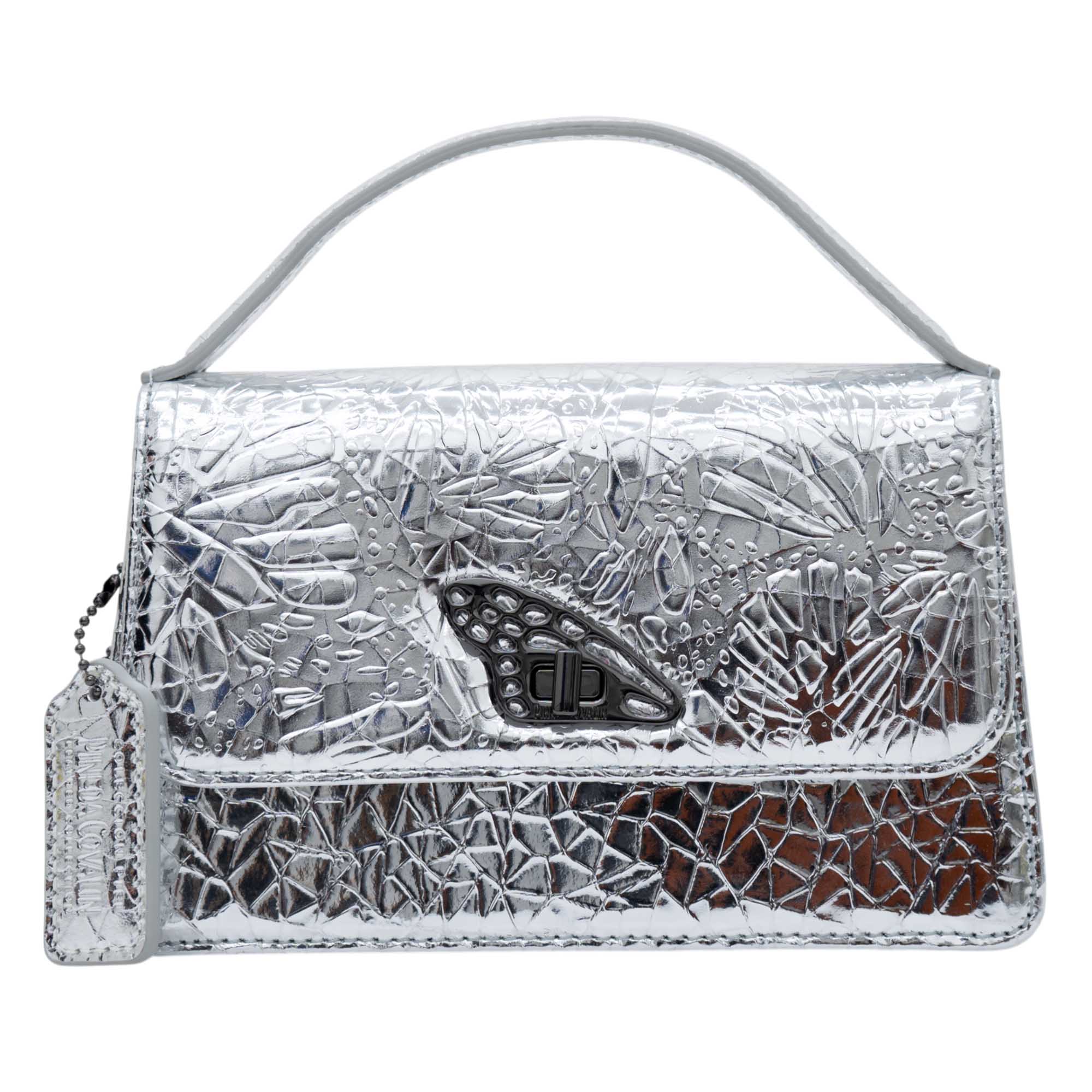Mini Crossbody Sihul Piel Grabado Mariposa