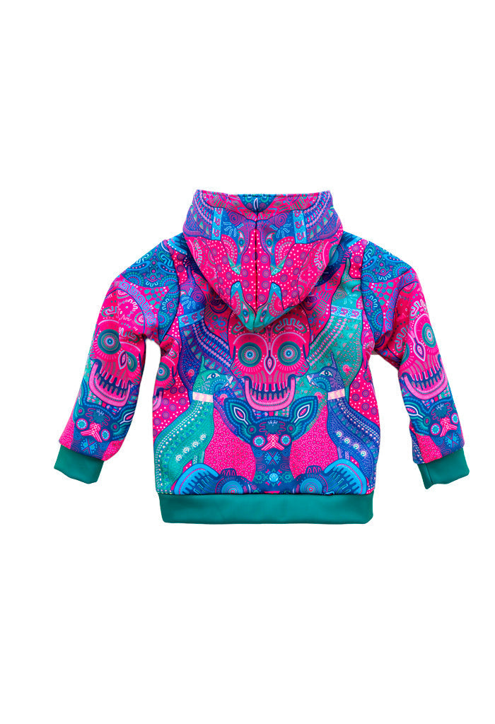 Sudadera Xolo Niña Día de Muertos Mictlán Rosa