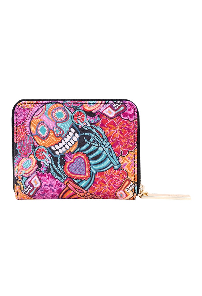 Cartera Chica  Saffiano  Dia de Muertos Catrina