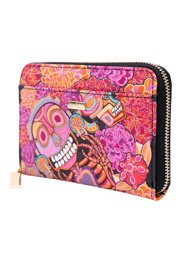 Cartera Mediana Saffiano  Dia de Muertos Catrina