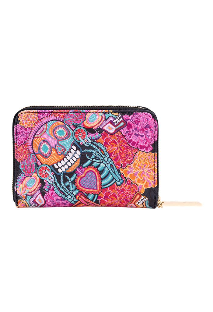 Cartera Mediana Saffiano  Dia de Muertos Catrina