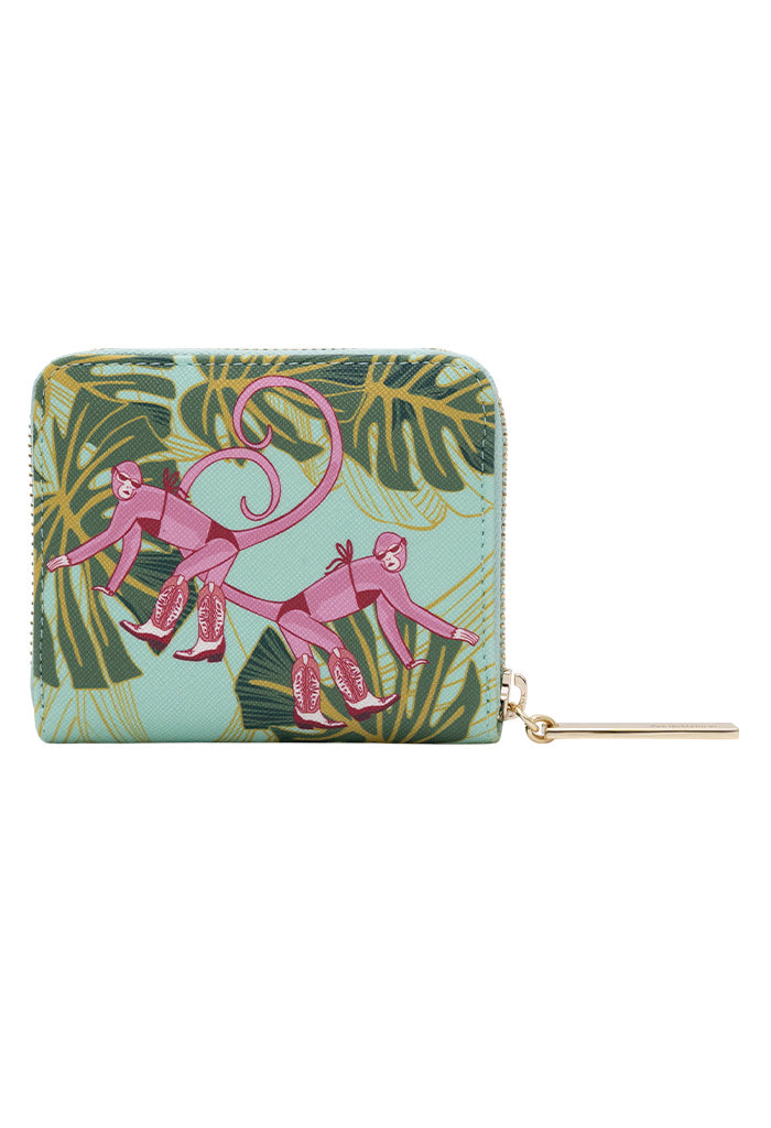Cartera Chica  Saffiano Monos Guardianes De La Selva