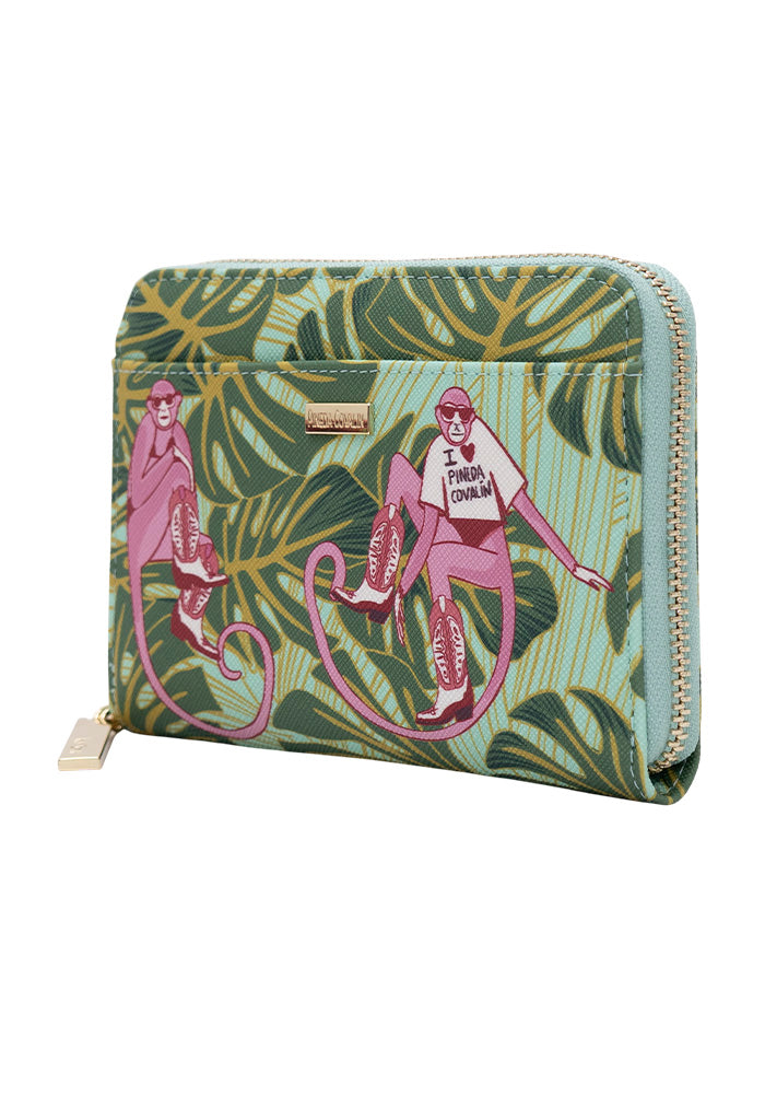 Cartera Mediana Saffiano Monos Guardianes De La Selva