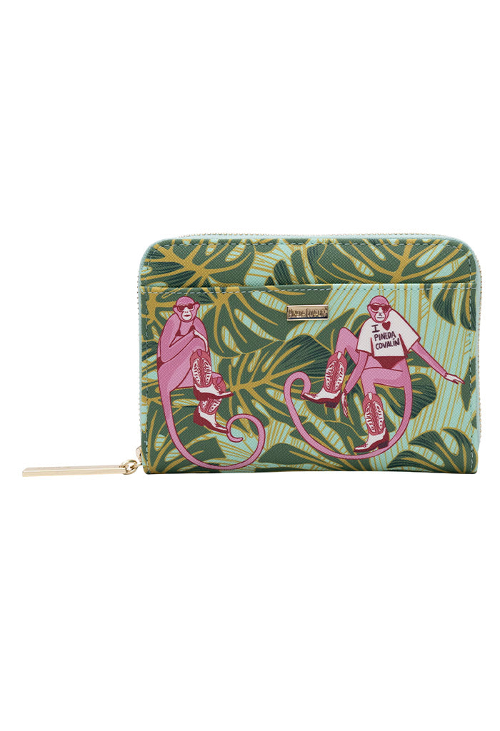 Cartera Mediana Saffiano Monos Guardianes De La Selva