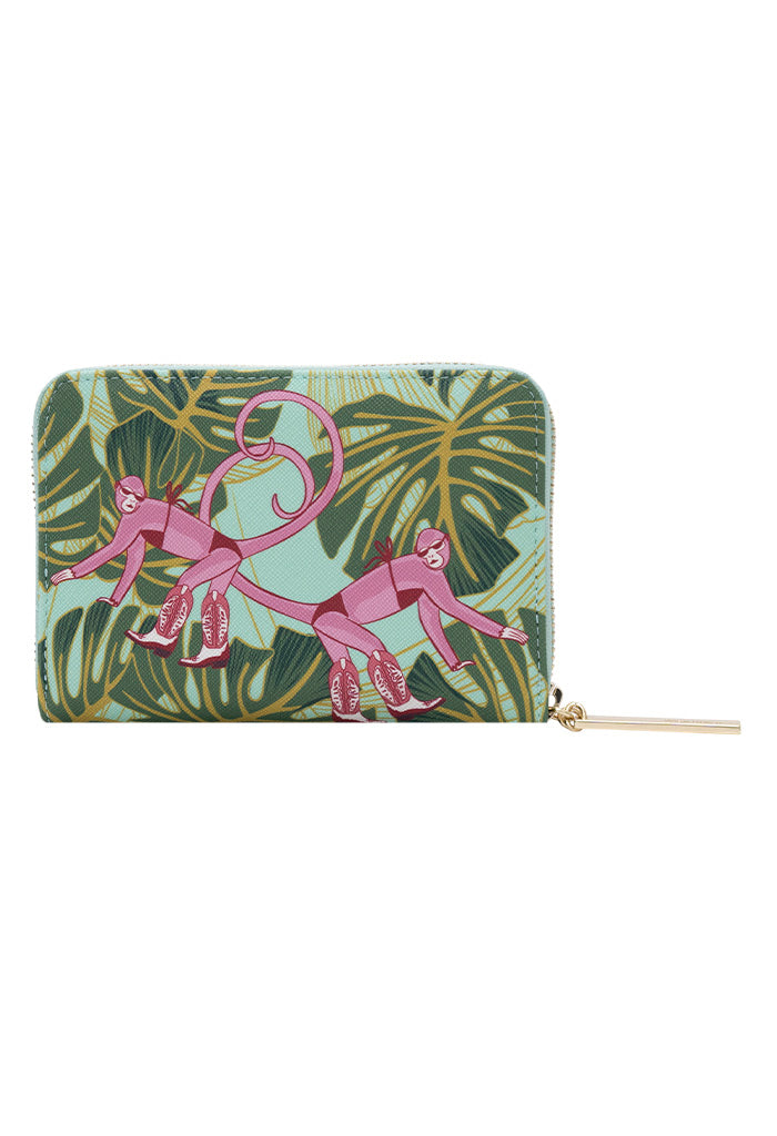 Cartera Mediana Saffiano Monos Guardianes De La Selva