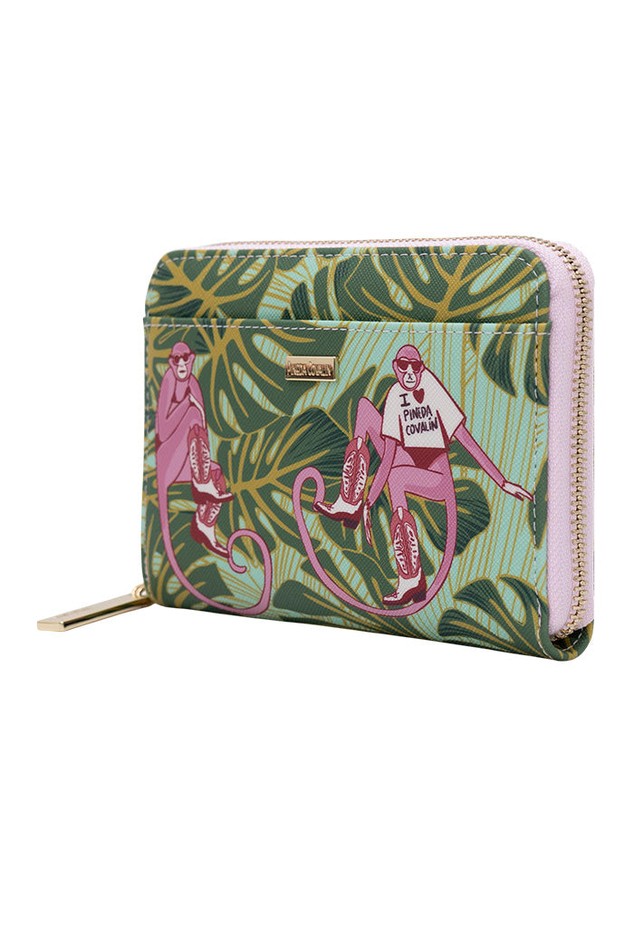 Cartera Mediana Saffiano Monos Guardianes De La Selva