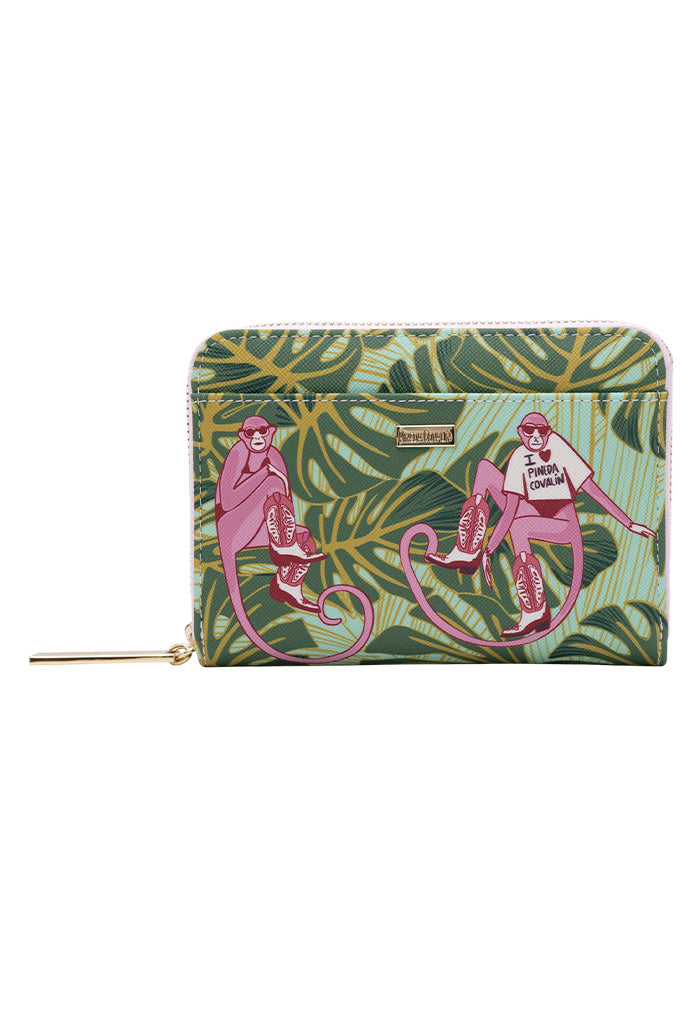 Cartera Mediana Saffiano Monos Guardianes De La Selva