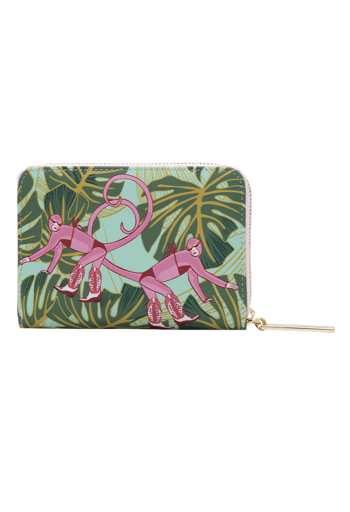 Cartera Mediana Saffiano Monos Guardianes De La Selva