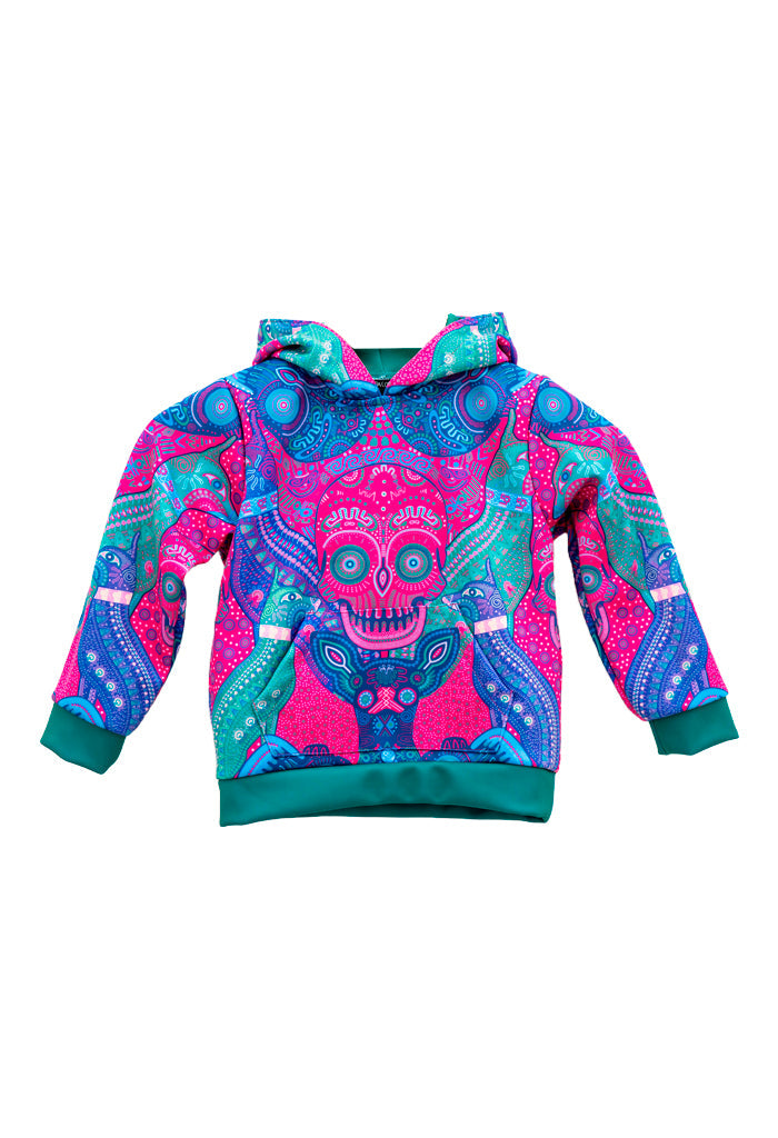 Sudadera Xolo Niña Día de Muertos Mictlán Rosa