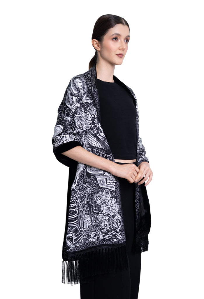 Chalina con Terciopelo Dia de Muertos Catrina