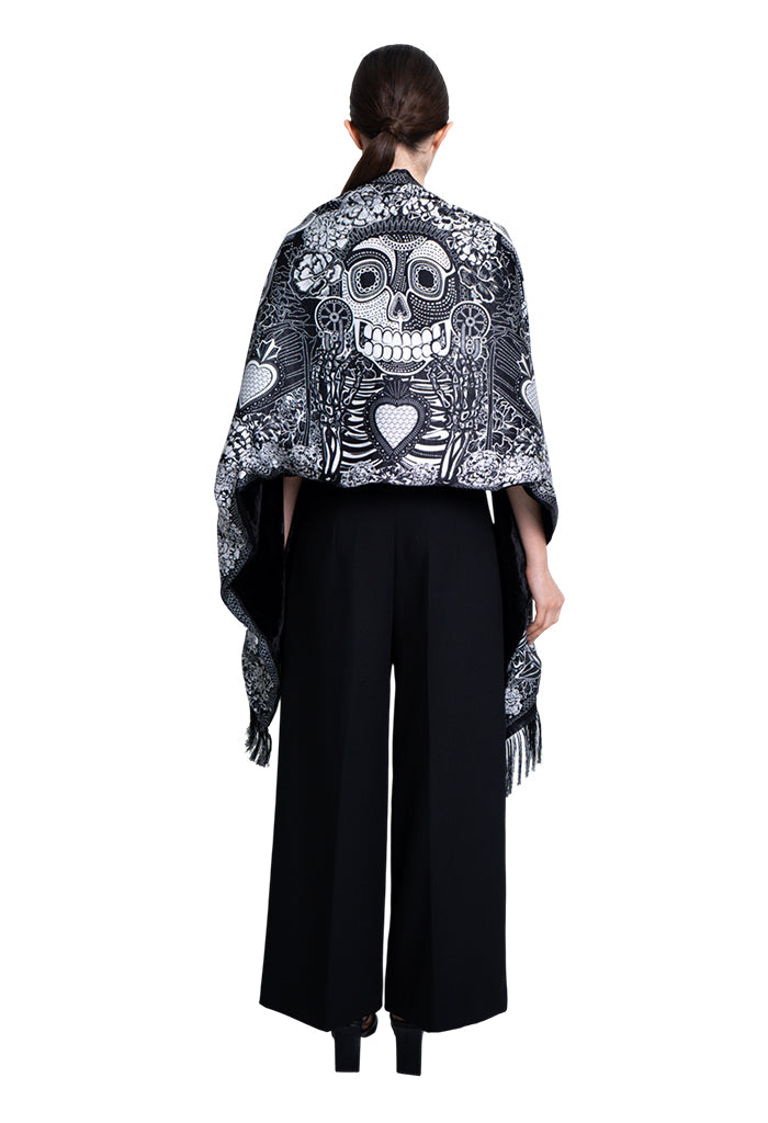 Chalina con Terciopelo Dia de Muertos Catrina