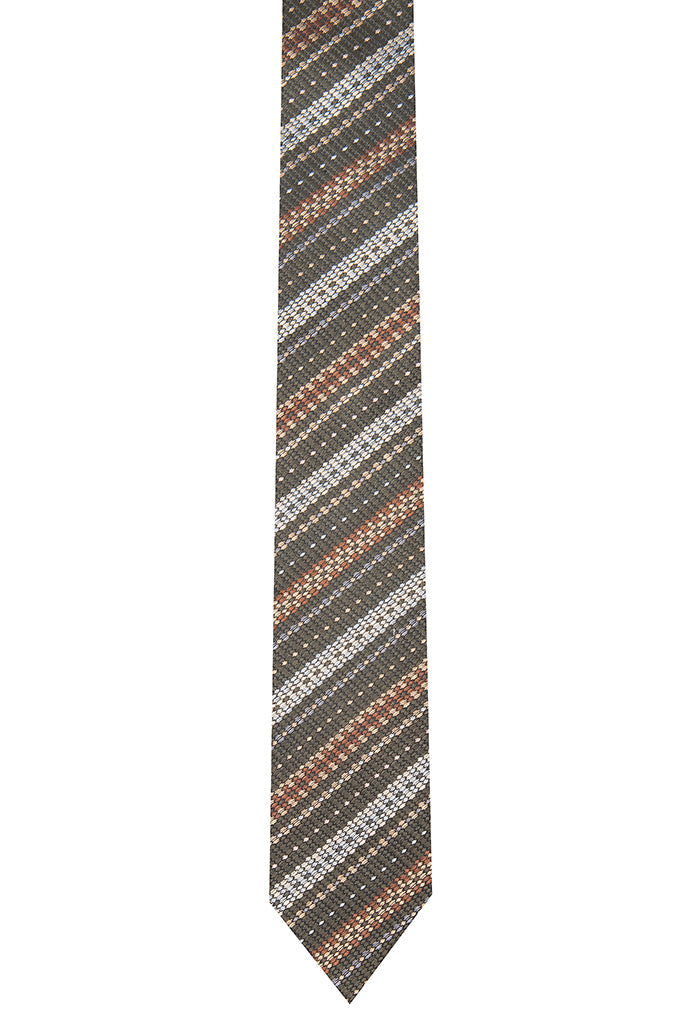 Corbata Delgada Jacquard Urdimbre y Trama Líneas