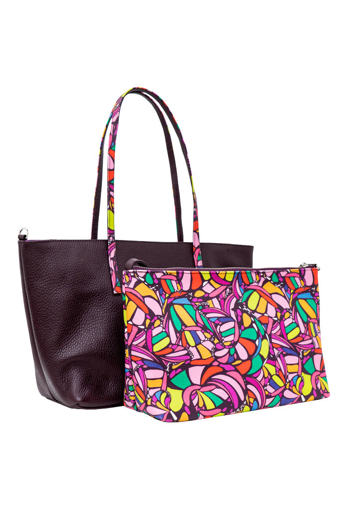 Tote Ocpan Uva Mariposa Abstracta
