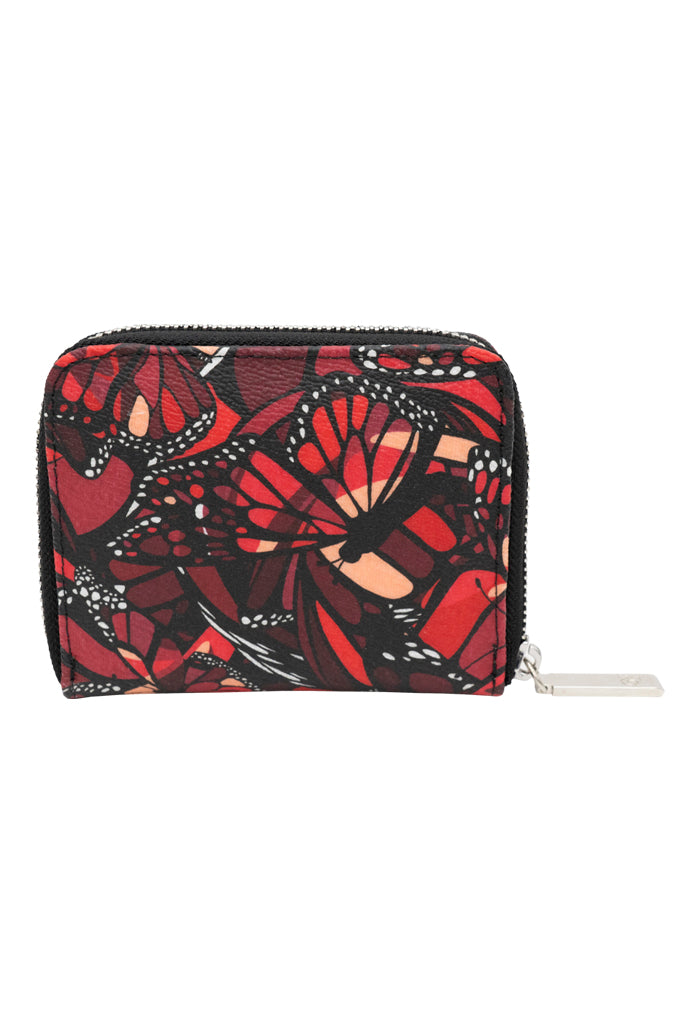 Cartera Chica Vuelo de Mariposa Rojo