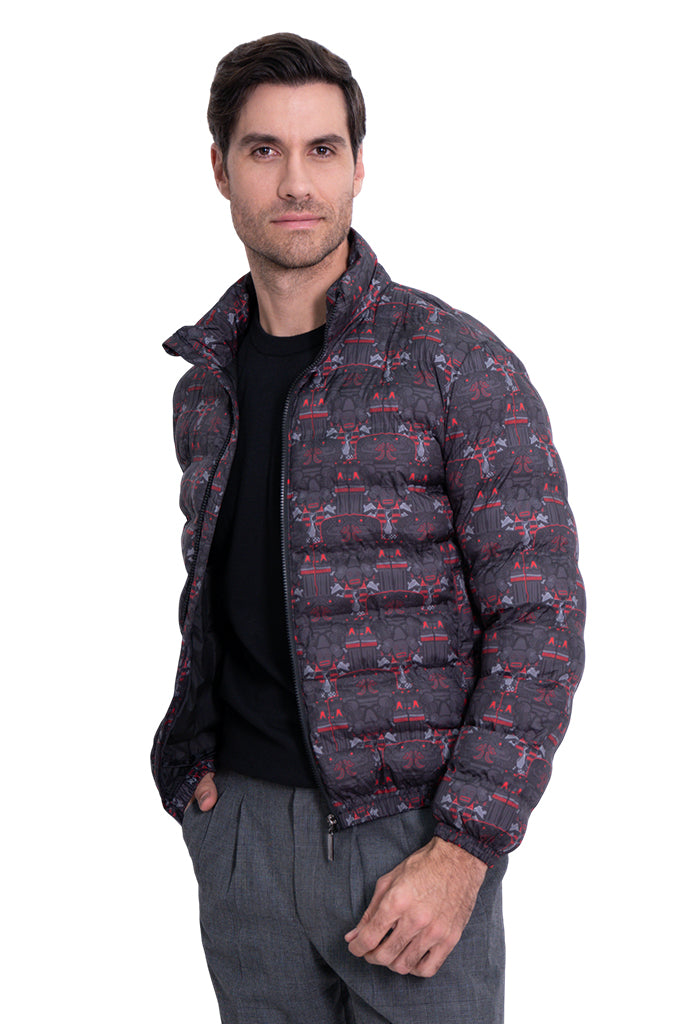 Chamarra Huuk  Coatlicue Negro Rojo