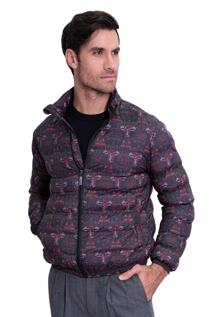 Chamarra Huuk  Coatlicue Negro Rojo