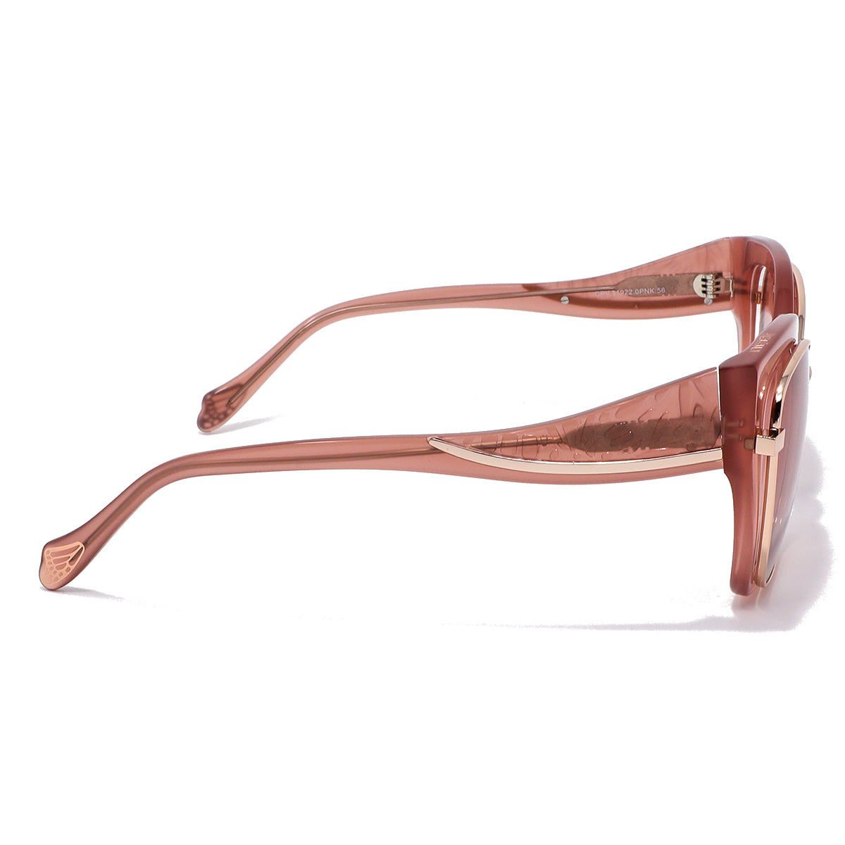 Lentes Clip On Rosa Mariposa Dorada