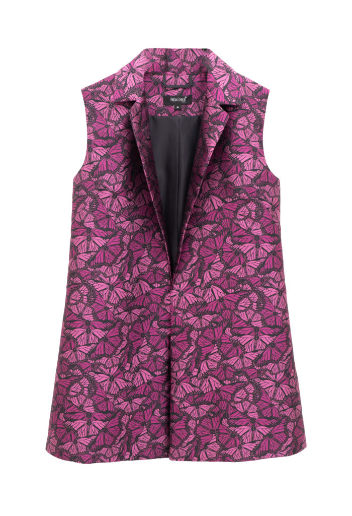 Chaleco Okuili Mariposa-22 Fucsia