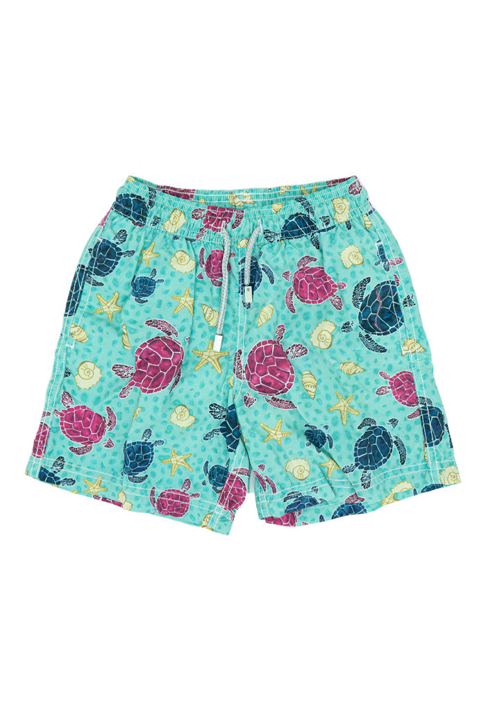 Traje de Baño para Niño Tortuga Marina Aqua