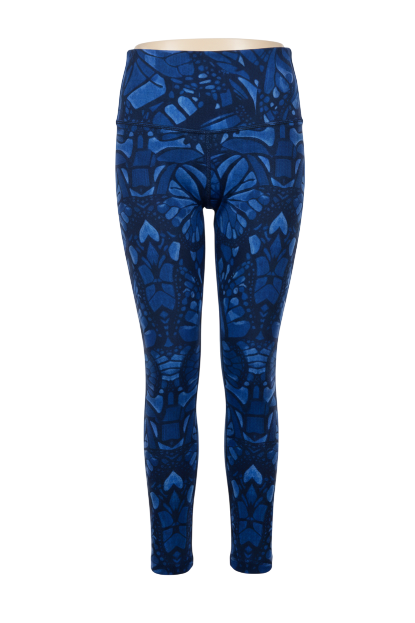 Leggings Metztli Vuelo de Mariposa Mezclilla