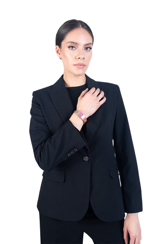 Brazalete Mariposa Colores Baño Oro Rosa