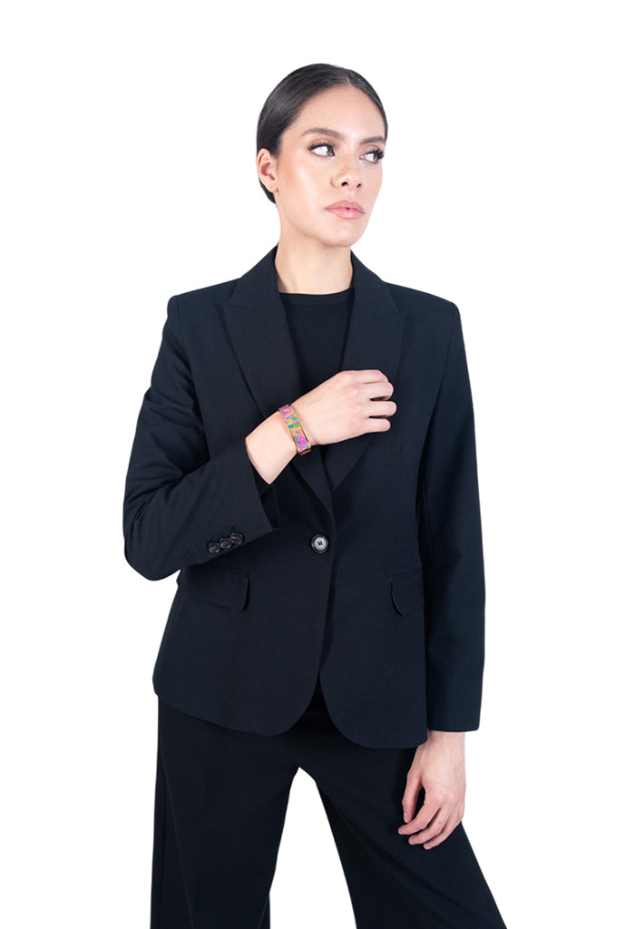 Brazalete Mariposa Colores Baño Oro