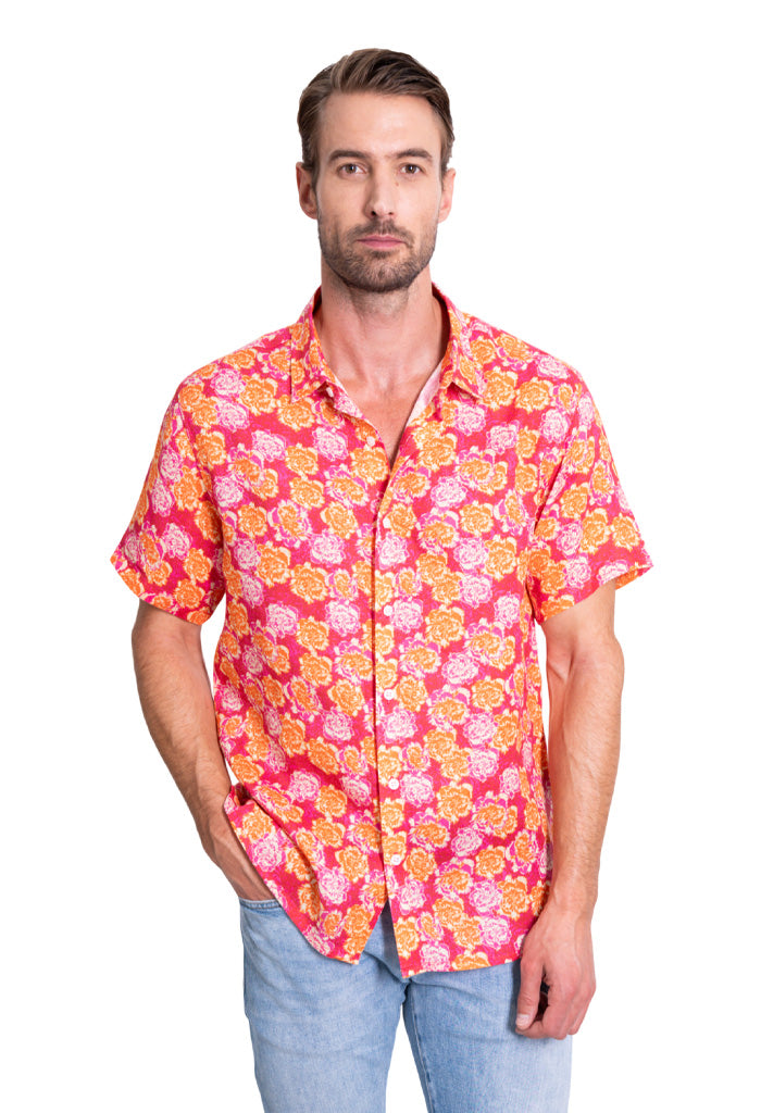 Camisa Cempasúchil Fucsia