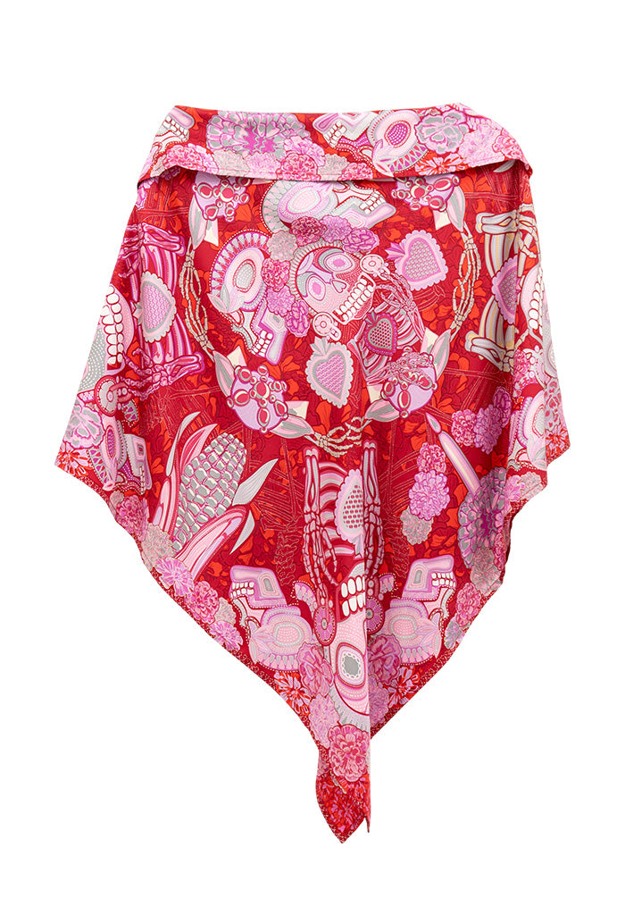 Poncho  Día de Muertos Catrina