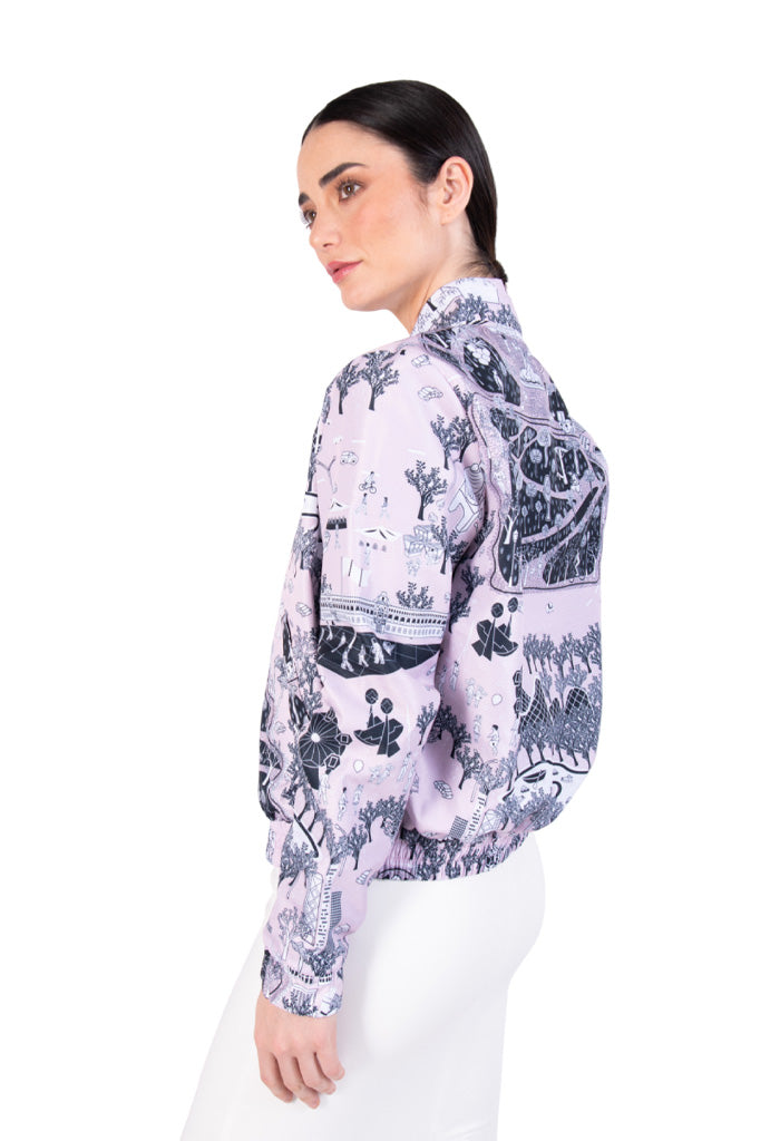 Bomber Altepetl  mi Cuidad a Color Rosa