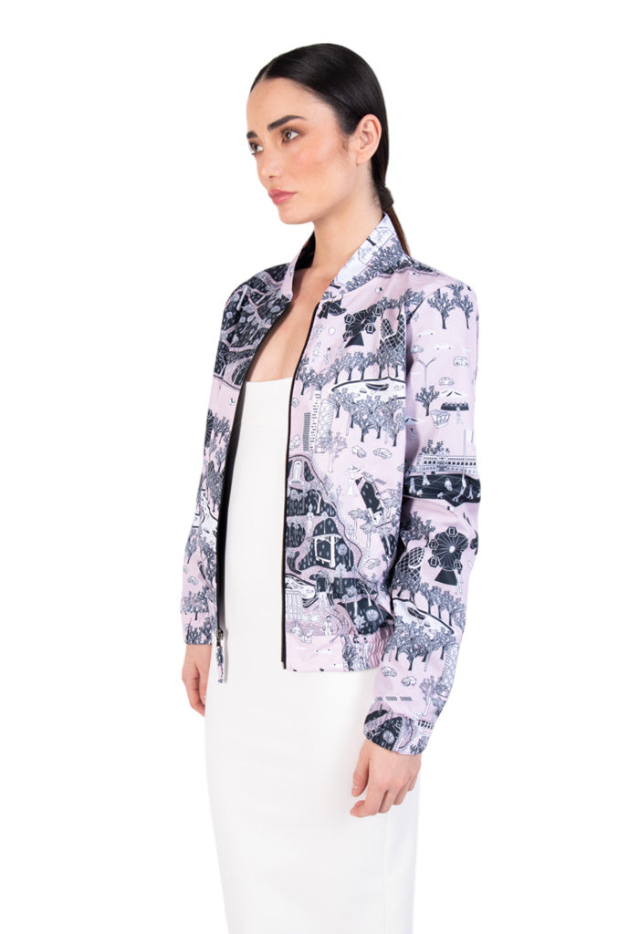 Bomber Altepetl  mi Cuidad a Color Rosa