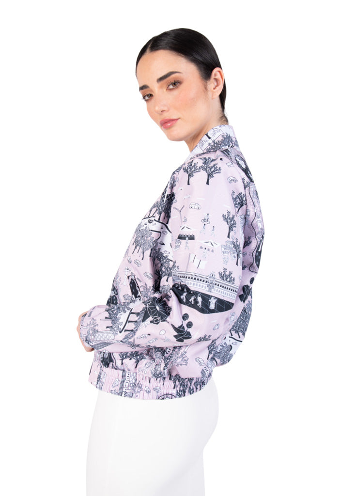 Bomber Altepetl  mi Cuidad a Color Rosa