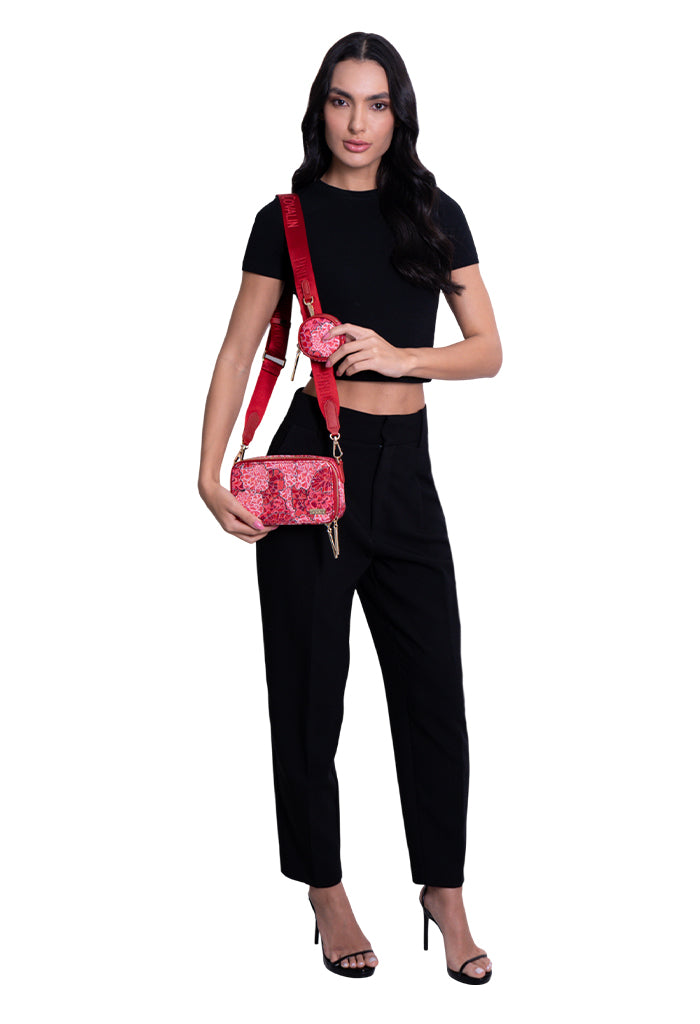 Bolsa Crossbody Utsil Saffiano Cempasúchil Ofrenda