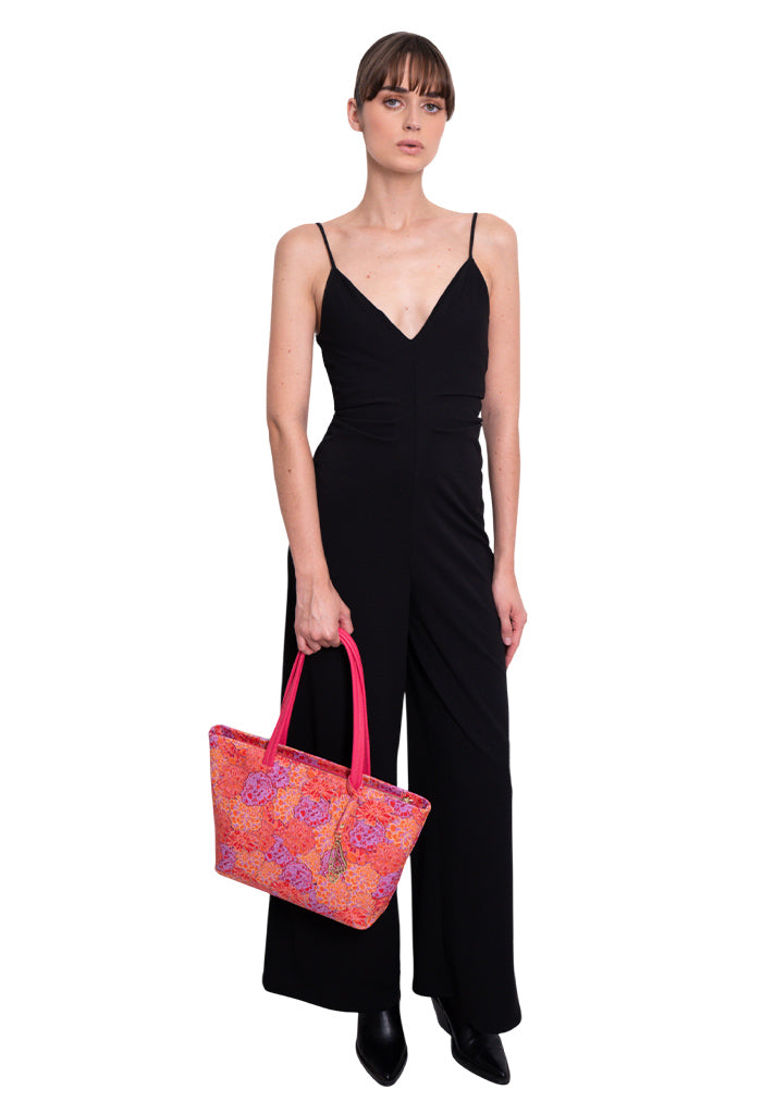 Tote K'iin Saffiano Cempasúchil Ofrenda